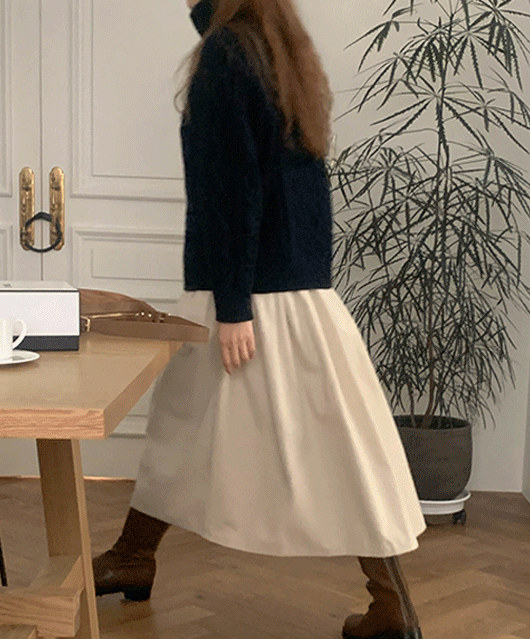 💛주문폭주/기모💛 athens cotton skirt (3color)